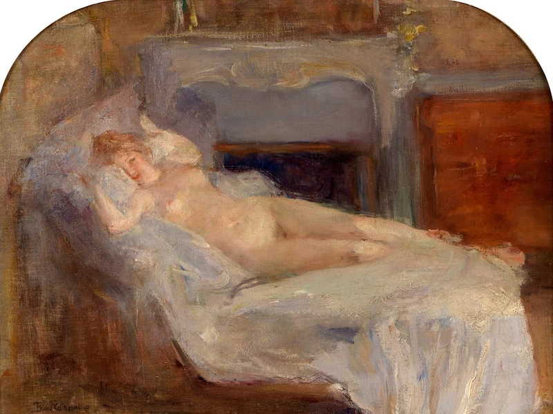 1864 - Albert de Belleroche - Nudo femminile a riposo